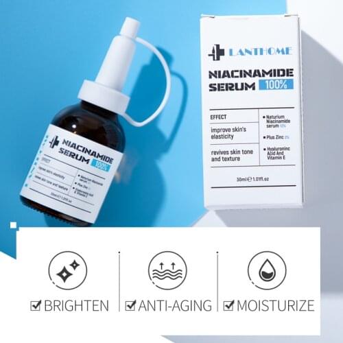 Lanthome Niacinamide Essence Moisturizing Tightening Pore Brightening Whitening Anti-aging Facial Serum 30ml