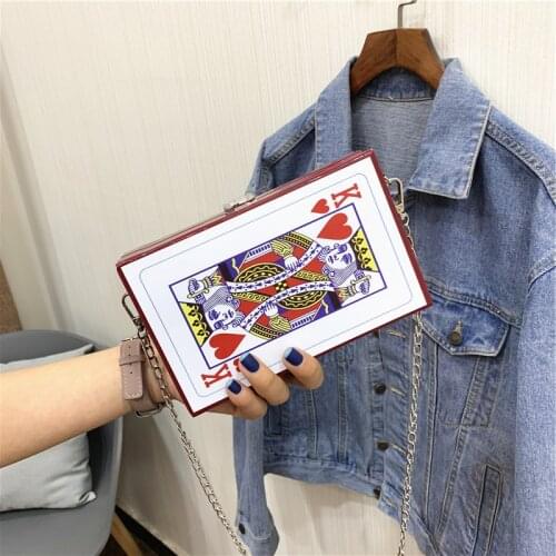 Mobile Small bags for women 2020 trend Leather Crossbody Bag Ladies Fashion Chain Playing cards novelties Womens shoulder bag