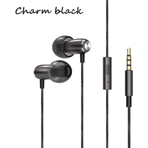 Charm Mini 6mm Sport HIFI Wired Sleep Headphones Bass Metal In-ear with Mic Earphone for iphone huawei xiaomi Game