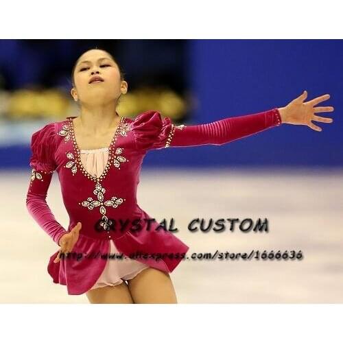 Crystal Custom Figure Skating Dress Girls New Brand Ice Skating Clothes For Competition DR4711