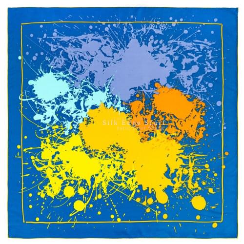 Horse Silk Twill Scarf Hand Rolled Square Scarves Women 90*90cm Silk Scarf Top Foulard Femme Soie De Marque De Luxe bandana 90