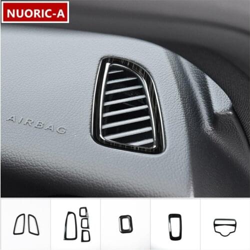 Car Styling Dashboard Air Outlet Frame Decoration Headlight Switch Cover Trim For Mercedes Benz C Class W205 GLC X253 2015-2018