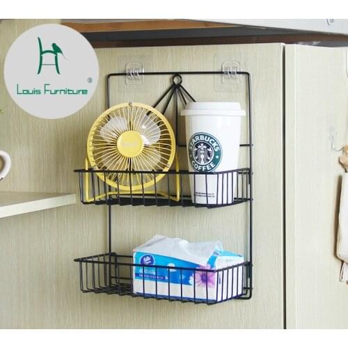 Louis fashion Shelf Dormitory Artifact Female Bedroom Upper Bed Bedside Hanging Basket Wall