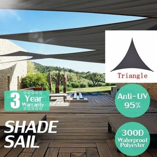 Sunshade-Black Waterproof Polyester Oxford Fabric Shade Sail Right Triangle Tent UV Protection Outdoor