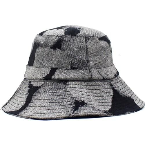 LDSLYJR 2021 Spring Summer Cotton print Bucket Hat Fisherman Hat outdoor travel hat Sun Cap Hats for Men and Women 445