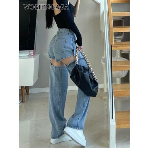 Широкие джинсы WOMENGAGA China At AliExpress