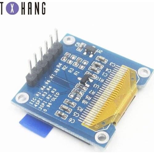 Yellow blue 128X64OLED LCD LCD display module for Arduino 0.96 inch I2C IIC serial port electronic product compatible board diy