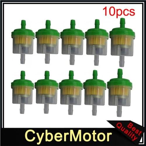 10x Plastic Fuel Filter Cleaner For Dirt Pit Motor Bike Motorcycle Go Kart Buggy KX KLX Snowmobile ATV Quad 4 Wheeler
