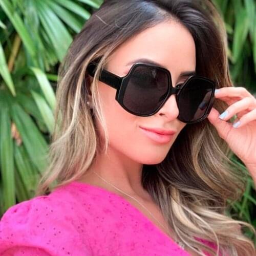 2020 black sunglasses women luxury brand New Fashion Square Gradient shades for women wholesale Female sunglasses