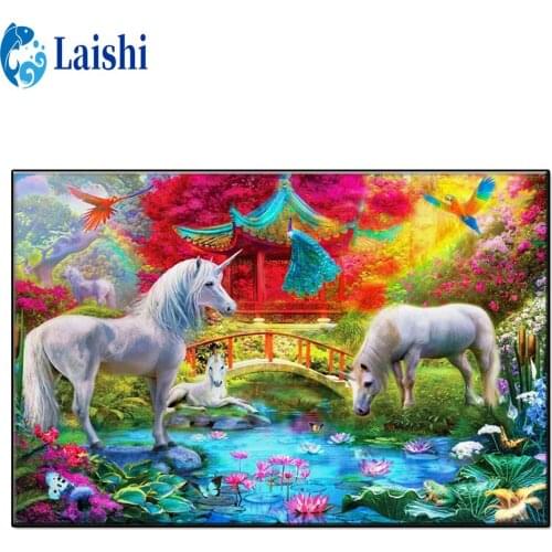 5D DIY Dream forest, unicorn Diamond Painting mosaic Cross Stitch Diamond Embroidery animal New Handicrafts Home Decoration
