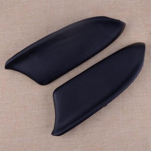 CITALL 1 Pair Car Door Panel Armrest Covers Black Artificial Leather 83553-TA0-A31ZC 83503-TA0-A31ZC For Honda Accord 2008-2012