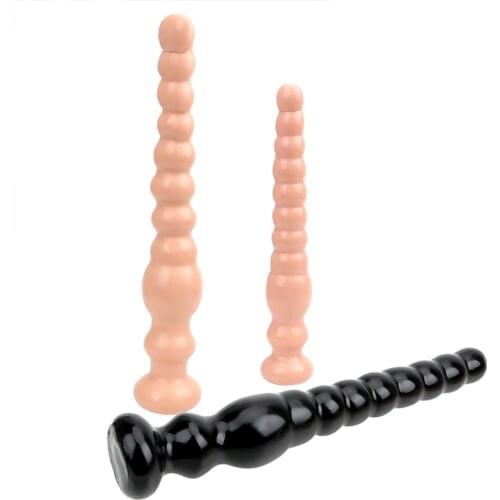 IKOKY Prostata Massage Large Dildo Masturbation Super Long Anal Plug Anus Backyard Beads Butt Plug Sex Toys For Woman And Men