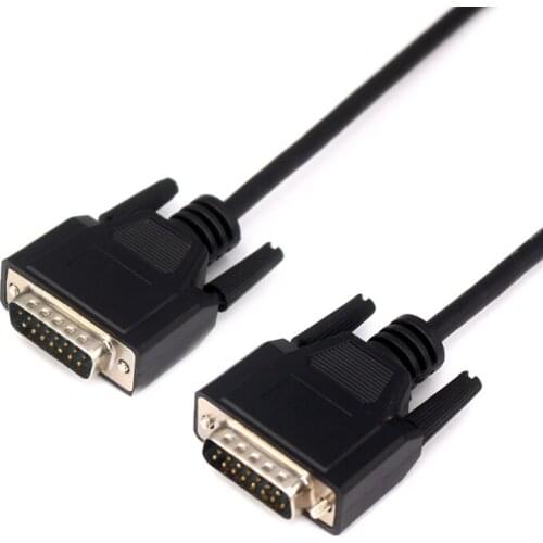 DB15 Cable M/F M/M F/F Two Rows DB 15 Pin Data Transfer Cable Pure Copper Double Shielded Professional Customize Length