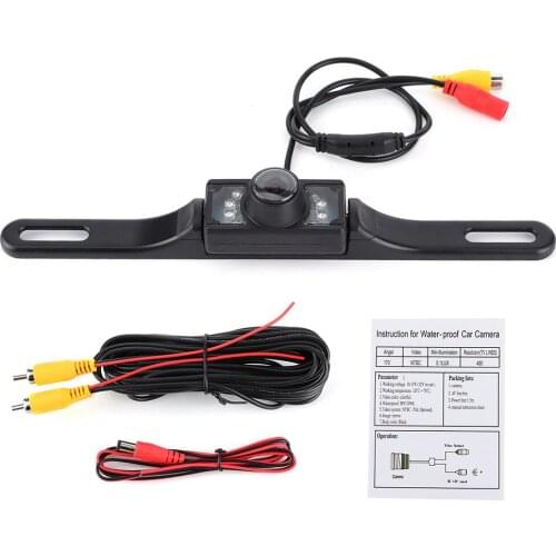 170 Degree Night Vision IR Rear View Camera EU License Plate Frame Car Reverse Camera IP67 Waterproof Back Up Camera