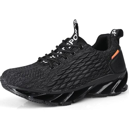 Soft Mesh Running Men Shoes Blade Male Sports Fitness Breathable Mesh Sneakers Trainers Non-Slip Walking Jogging Zapatillas 45