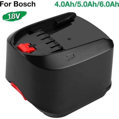 18V 4/5/6Ah Li-ion Rechargeable Battery for Bosch Tools PBA PSB PSR PST 18Li-2 2607336208 2607335040 AL1830CV (only for Type C)