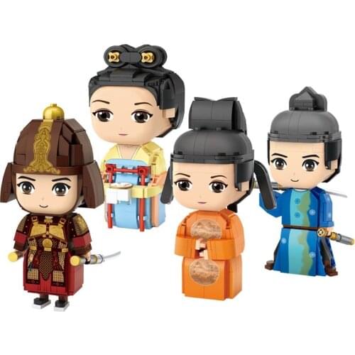 LOZ China Brickheadz Character Action Figures 3D Model DIY Mini Blocks Bricks Education Building Toy Gift For Children 1915 1916