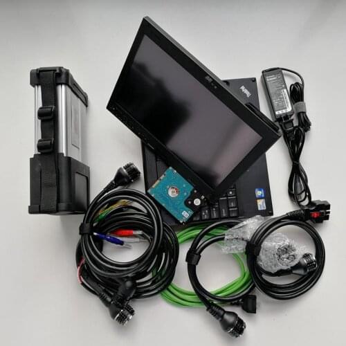 Mb star c5 2020 with laptop thinkpad x200t touch screen hdd 320gb newest software windows7 for car and truck diagnosis