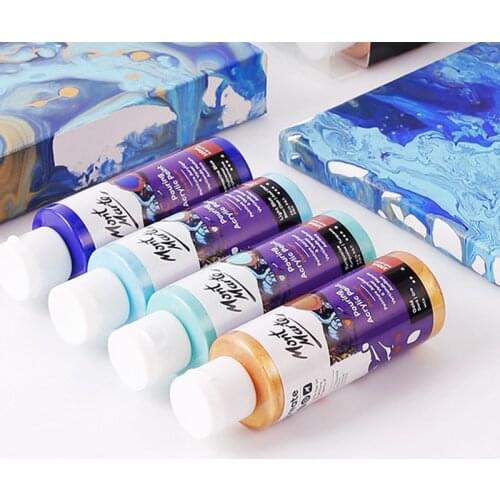 240ml Pigment Acrylic Paint Set Art Fluid Acrylic Paints For Painting Crafts Pouring Medium Canvas For Painting Oil Drawing DIY
