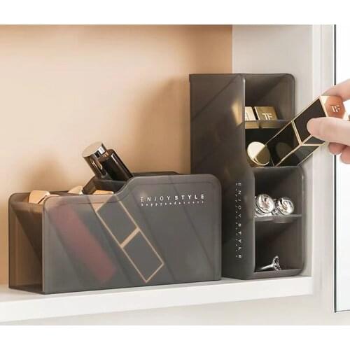 Organizer for Cosmetics Fashion Plastic Storage Container Lipstick Necklace Bracelet Storage Box Women Jewelry Organizer Boxes