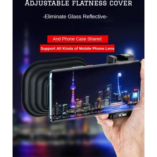 Outdoor mobile phone matting hood mobile phone lens hood silicone lens hood to eliminate glass reflection Plus works on