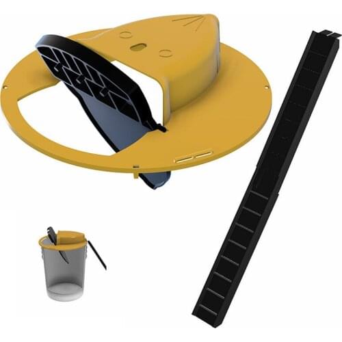 Bonzerpet Hor Sale Plastic Rat Trap Mousetrap Tool Snare Cover For Trash Can Tempt Seesaw Lid Arrest Mouse Flip Bucket