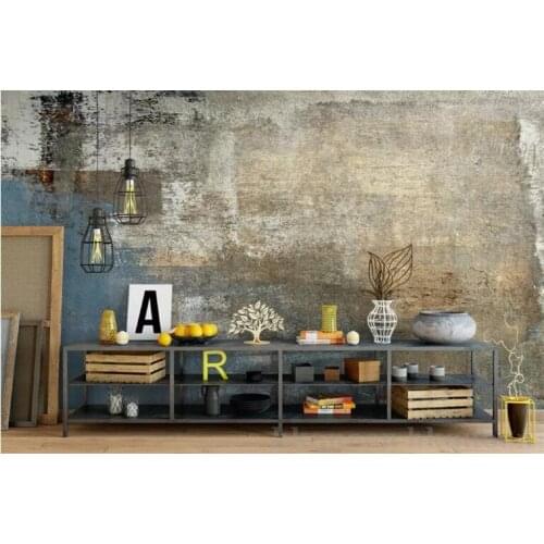 Custom Wallpapers 3d Photo Murals European Retro Nostalgic Abstract Concrete Patterns Hand Painted Backdrop Wall paper