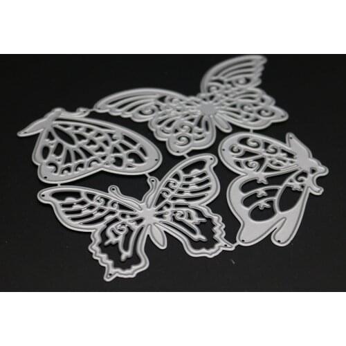4pcs Butterfly Cutting Dies For DIY Scrapbooking Photo Album Embossing Folder Decor Craft New 2018 paper cutting dies fustella