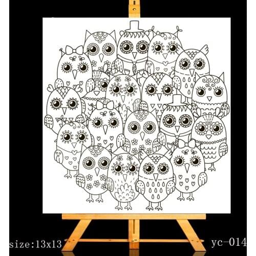 ZhuoAng Owl Eyes Clear Stamps/Card Making Holiday decorations For scrapbooking Transparent stamps 13*13cm