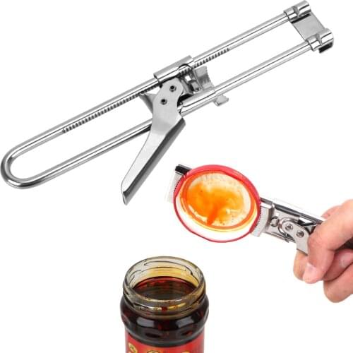 Gripper Can Opener Adjustable Jar Lid Opener Manual Stainless Steel Multifunctional Kitchen Accessories