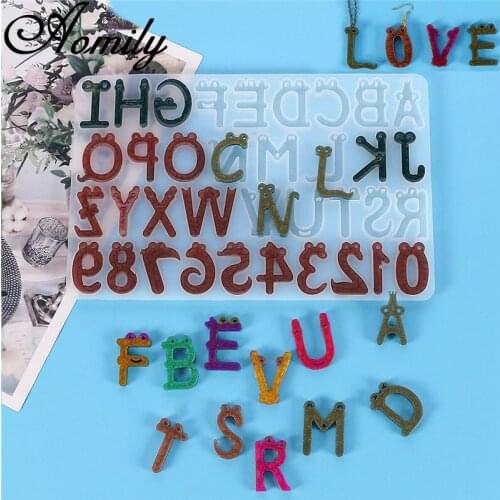 Aomily Silicone Smiling Face Alphanumeric Mold DIY Bakeware 3D Handmade Biscuits Lolly Candy Chocolate Mold with Hole Shaped