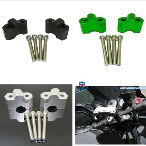 Waase For Kawasaki Z750 2004 2005 2006 2007 2008 2009 2010 2011 22mm 7/8" Handlebar Riser Up 30mm Bracket Kit