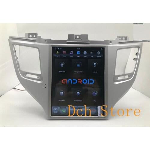 10.4'' Vertical big Screen Tesla Style Android 9.0 PX6 Car DVD GPS Navigation Player for Hyundai IX35 Tucson 2015 2016 2017