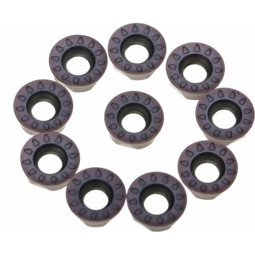 10x RPMT08T2MOE-JS CNC Carbide Inserts Blade Lathe Milling Cutter RPMT08 Indexable Inserts Carbide Blade