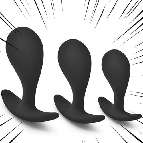 3pcs Silicone Anal Plug Sets Butt Anas Dildo Sex Toys For Men Woman Beginner Erotic Intimate Adult Product 18+ Prostate Massager
