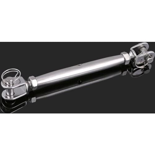 304 Stainless Steel Closed Body Flower Blue Bolt Flower Basket Screw Steel Wire Rope Tension Tightener Rope Tightener 1Pcs