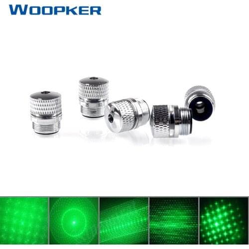 5Pcs Green Laser Sight 303 CNC Laser Powerful with Adjustable Focusing Laser with Star Cover and Use with Laser Flashlight