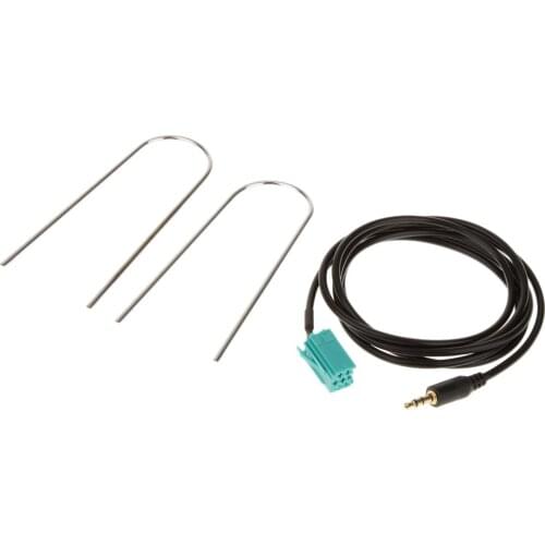 3.5mm Jack Aux Input Adapter Audio Cable For Clio Megane 2005-2012