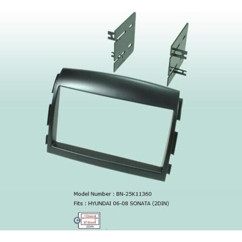 Car Fascias Double Din Audio Panel Frame Dash Kit For Hyundai Sonata NF 2006 2007 2008