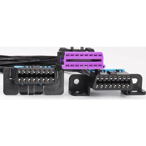 Car OBDII connector 16pin female plug for automotive ECU OBD2 tester