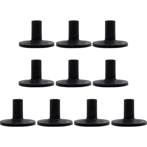 Black 10x Cymbal Stand Sleeves Drum Set Parts For Long Cymbal Drum Set