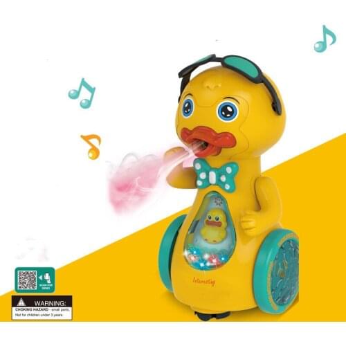 Electric Universal Spray Duck Kids Children Electronic pets Water Bubble Singing Musical Toys Educational Toys For Brithday Gift