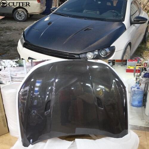 M3 style Carbon Fiber Front Hood Engine Bonnets Covers for Volkswagen VW Scirocco 2009-2014