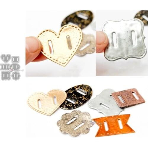 Mmao Crafts Metal Steel Cutting Dies New Various shapes buckles Stencil For DIY Scrapbooking Paper/photo Cards Embossing Dies