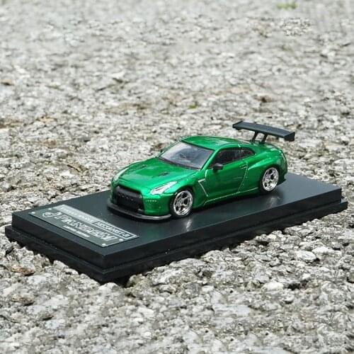 Diecast 1:64 Nissan Ares GTR Simulation Alloy Car Model Sports Vehicle Toys Collection Souvenir Ornaments Display Toys