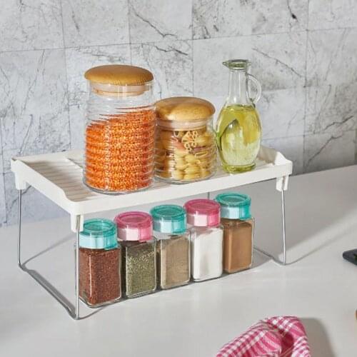 Shelf Organizer Multi-Purpose Use Organizer Savior Supplies Venues Regulate Decorative Product Kitchen Cabinet Countertop