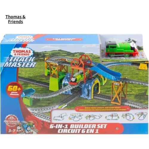 Original Thomas & Friends Trackmaster 6-in-1 Builder Set Building Blocks Train Track Stitching Diversification GBN45