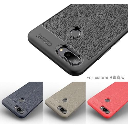 For Xiaomi Mi 8 Lite Case Silicone Carbon Fiber Brushe Soft Back Cover Case For Xiaomi Mi8 Lite Phone Fundas Coque Cases Etui