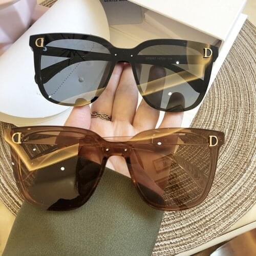 Retro Square Frame Black Sunglasses Women Special Frameless UV Protection Polarized Sunglasses Women Luxury Sunglasses