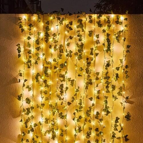 Solar Lights LED String Lights Garland Fairy Lights Outdoor Garden Christmas Wedding Decoration Plant String Lights Rattan Light